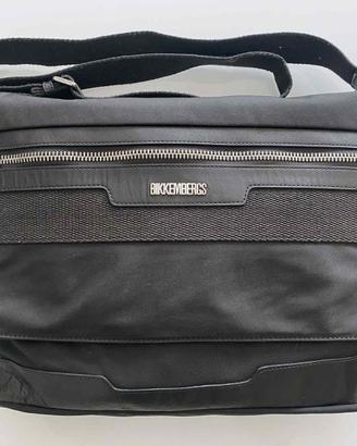Borsa Bikkembergs uomo 38x30 nero Pelle/stoffa
