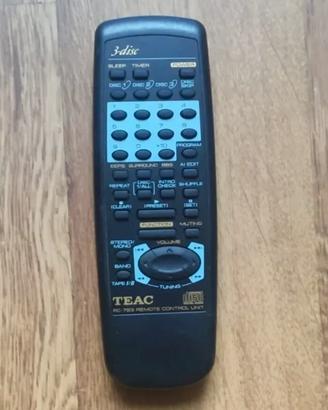 Telecomando TEAC RC-723 Remote Control Unit RARO