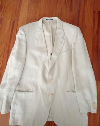 giacca lino beige uomo UNGARO taglia 42,5