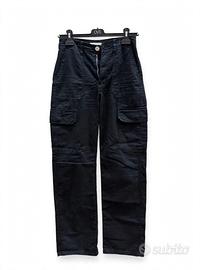 Zara Pantaloni Cargo Neri Donna