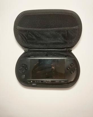 console psp street e1004 nero con cavi e custodia