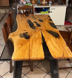 Tavole ulivo per tavoli e top bagno