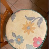 6 cuscini rotondi per sedia