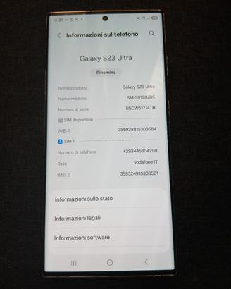 Samsung Galaxy S23 Ultra SM-S918B/DS 17,3 cm (6,8"