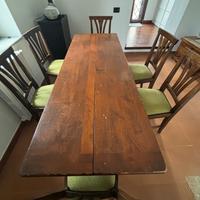 Tavolo Fratino a Ribalta con 6 sedie