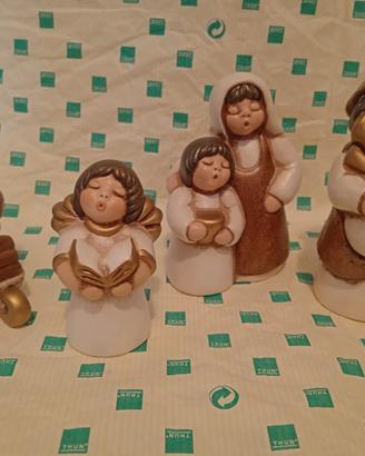 donna bimbo carriola libro zampognaro presepe Thun