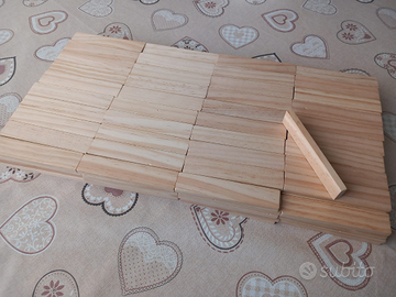 Secchiello con 200 mattoncini in legno