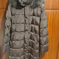 Caldo piumino lungo trapuntato Geospirit