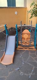 scivolo ed altalena per bambini