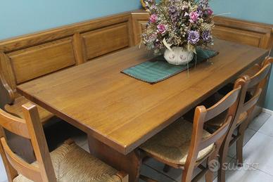 SET TAVOLO + GIROPANCA IN ROVERE