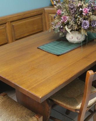 SET TAVOLO + GIROPANCA IN ROVERE