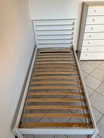 Letto singolo ikea bianco