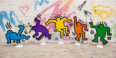 Figure Danzanti Stile Keith Haring Stampa 3D