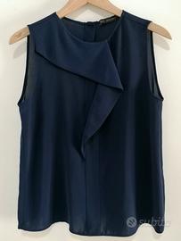 Canotta blu Zara Basic