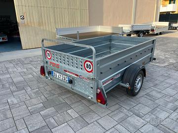 Carrello Rimorchio Sponda alta + Rampa