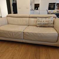 Divano letto in pelle mod.Notturno Divani& Divani 