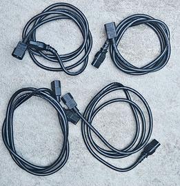 4 cavi alimentazione IEC C14-C13 1,9 m – 10A 250V