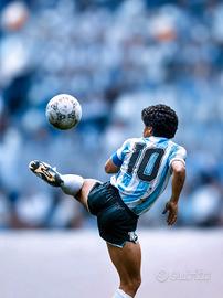 fotografia Maradona Argentina Mexico 86 