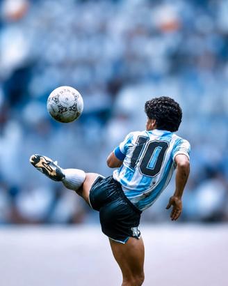 fotografia Maradona Argentina Mexico 86 
