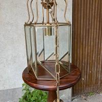 lampadario ottone vintage