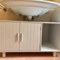 Mobile sotto lavabo per lettiera gatti