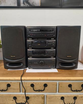 Impianto Hi-Fi Stereo Technics Vintage con casse  