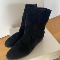 Stivali in camoscio nero – Made in Italy