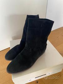 Stivali in camoscio nero – Made in Italy