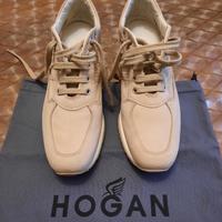 Scarpe bianche beige Hogan