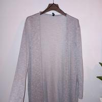 cardigan grigio H&M lungo leggero M