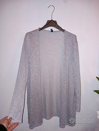 cardigan grigio H&M lungo leggero M