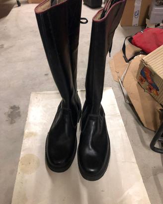 Stivale motociclista vintage militare