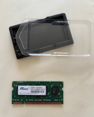 Banco RAM ASint 1GB, PC2-6400S, DDR2, 800Mhz