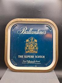 vassoio metallo Ballantine's scotch whisky 
