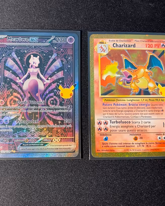 Mewtwo e Charizard 30th anniversary  Pokemon