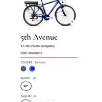 Bici elettrica Brera E-bike 5th Avenue SIGILLATA