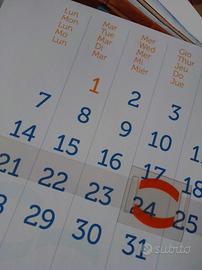 COSTA crociere gadget calendario da parete 2019