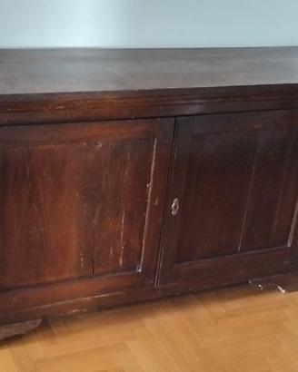 Credenza bassa rustica in legno massello