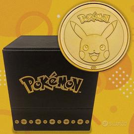 POKEBALL MEDAGLIA ORO POKEMON PIKACHU