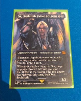 Sephiroth fabled soldier mtg 