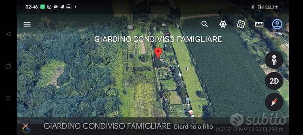 Terreno per orto cittadino