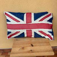 Cuscino  vintage con bandiera inglese