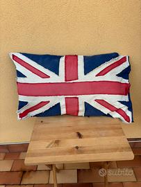 Cuscino  vintage con bandiera inglese