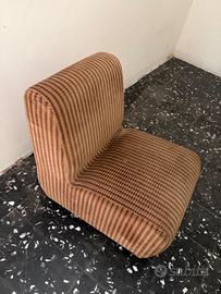 Poltrona velluto Componibile anni 70 Vintage.