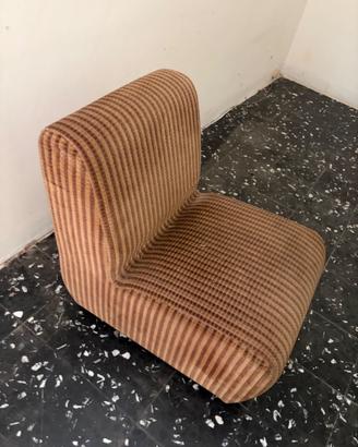 Poltrona velluto Componibile anni 70 Vintage.