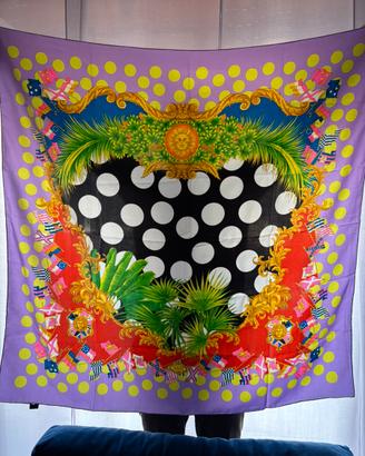 Foulard Vintage ATELIER VERSACE- Seta 100%-