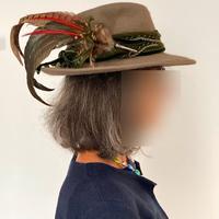 Cappello tirolese in feltro con piuma Dolomitenhut