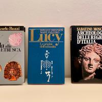 3 LIBRI - LUCY, CIVILTÀ ETRUSCA, ARCHEOLOGIA ITA