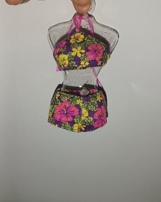 Set vestito Barbie top + pantaloncino floreale 