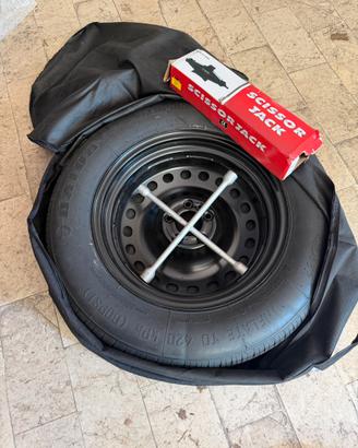 Kit ruota di scorta 5 fori  fino a 20’